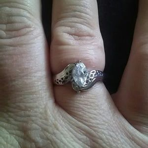 Sterling Silver Crystal Ring